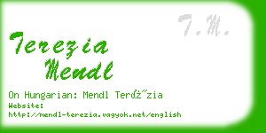 terezia mendl business card